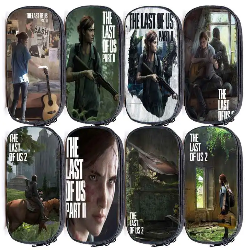 

The Last of Us: Part II Pencil Case for Girls Boys Cosmetic Bag Kids School Stationery Bag Storage Pouch Joel Ellie Makeup Bag