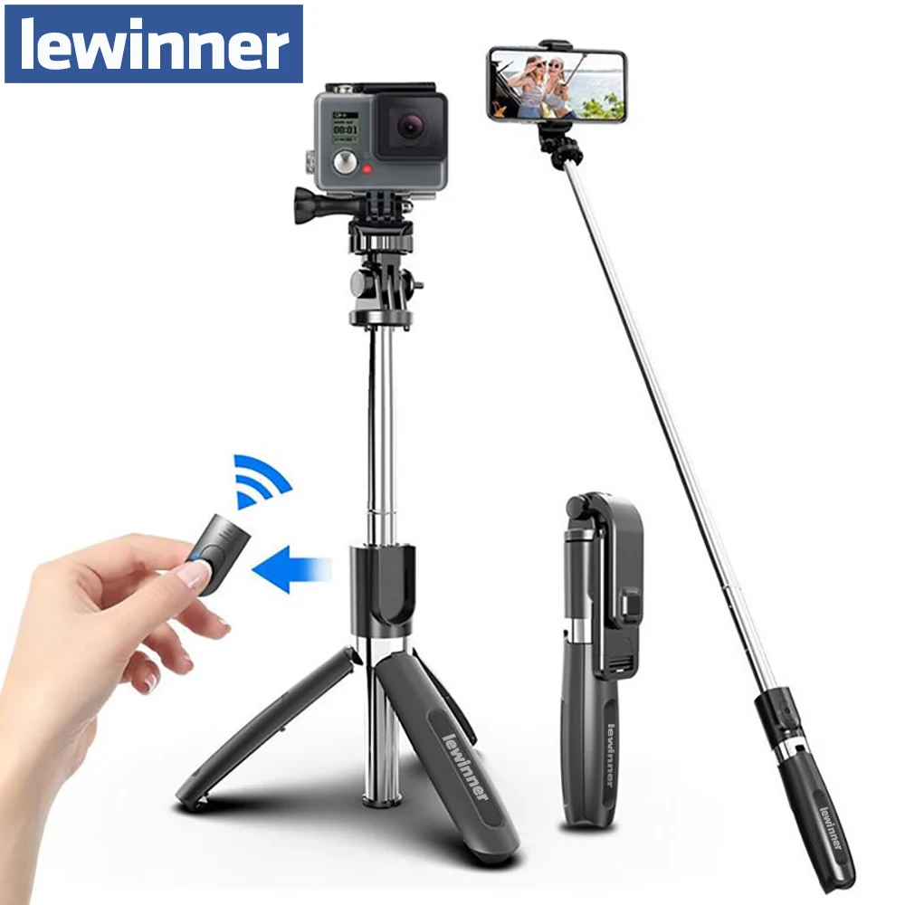 Беспроводная селфи палка Lewinner с bluetooth складной штатив универсальные штативы для