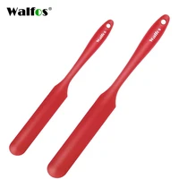 walfos set of 2 silicone spatula red high heat resistant kitchen spatulas non stick spatula for baking cooking