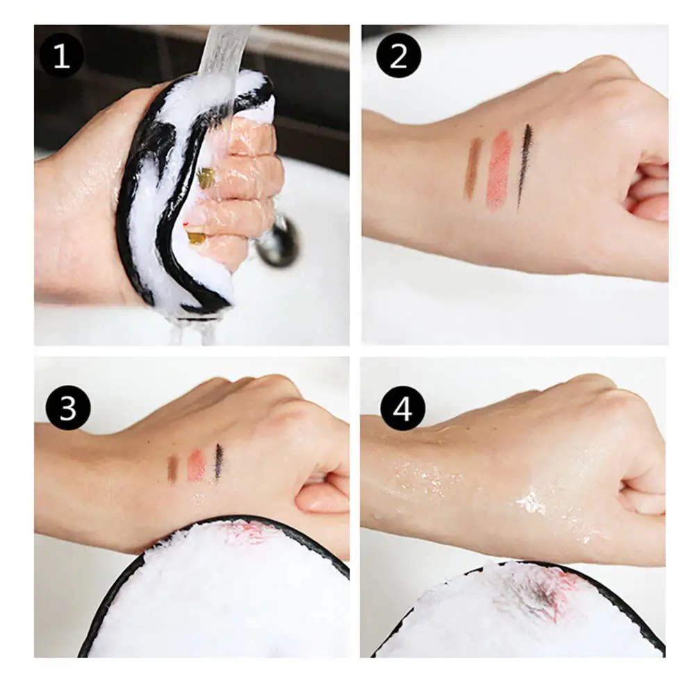 6 шт. салфетки из микрофибры для снятия макияжа|Средство макияжа| |