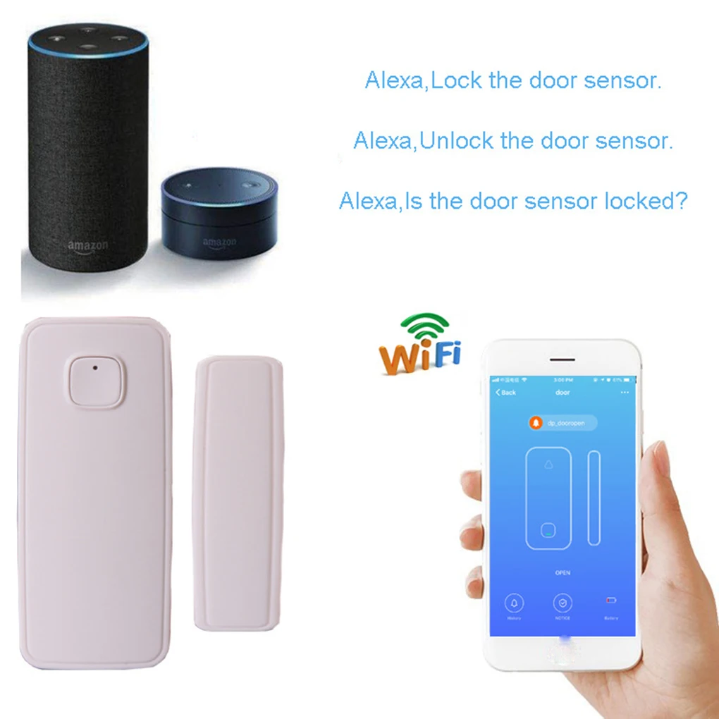 Датчик для окон и дверей с поддержкой Wi Fi|Сенсор детектор| |