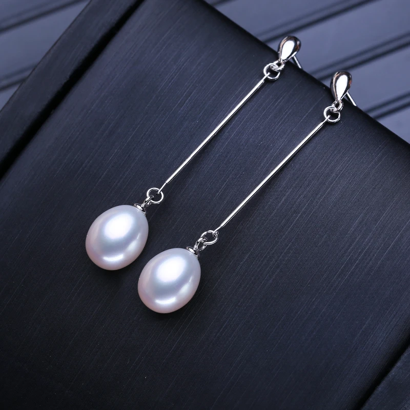 

FENASY Natural Freshwater Pearl Necklaces For Women Rice Shape Pearl Earrings Wedding Engagement Jewelry