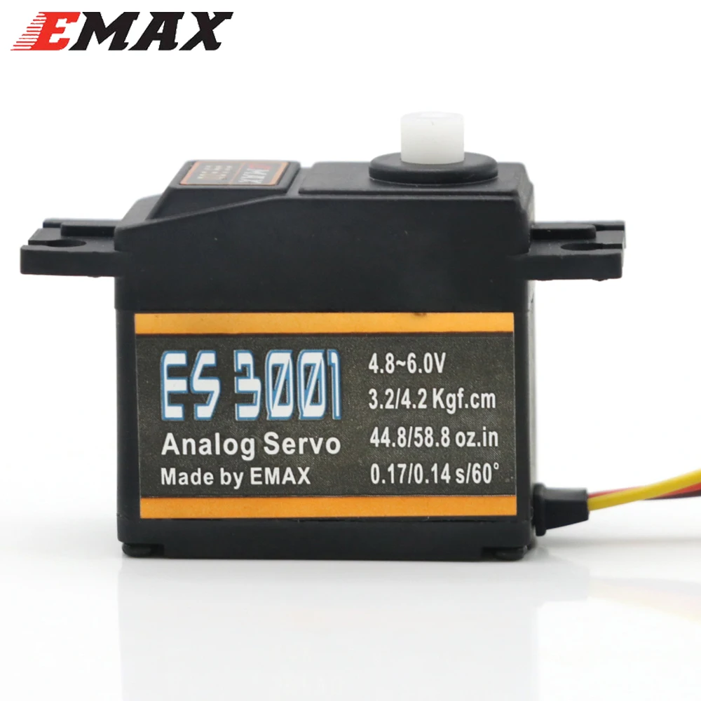 RC Servo 4 шт./лот EMAX ES3001 43g стандартный аналоговый сервопривод для вертолета лодки