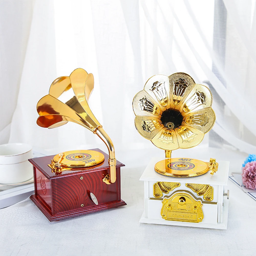 Винтажная музыкальная шкатулка мини швейная машина стильный механический