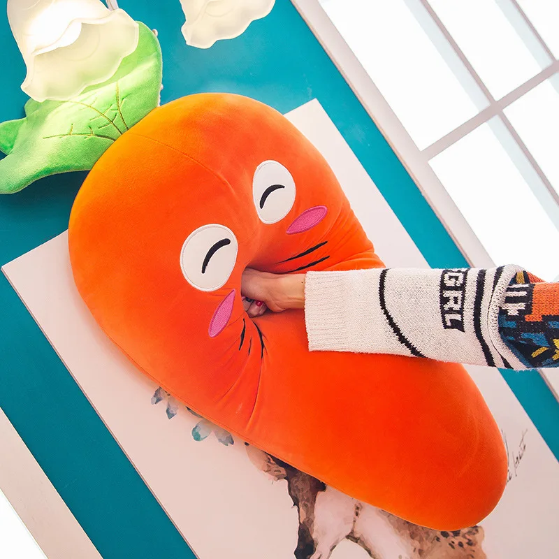 1 шт. 25 см креативная имитация плюшевая морковка игрушки супер мягкая кукла