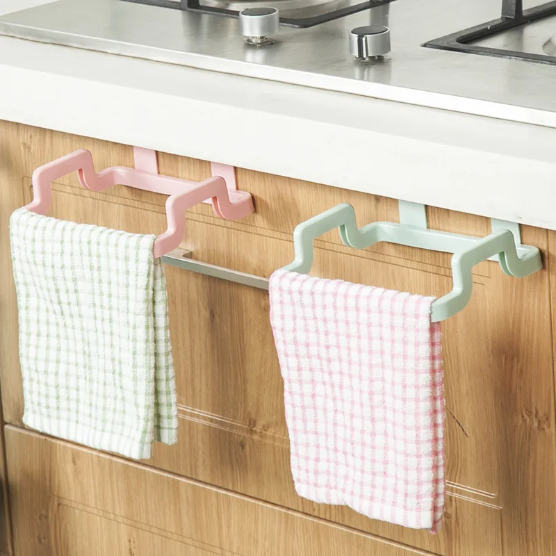 

Kitchen Accessories Garbage Cupboard Door Back Hanging BagCabinet Door Organizer Towel Holders Trash Bag Shelf Cabinet Trash