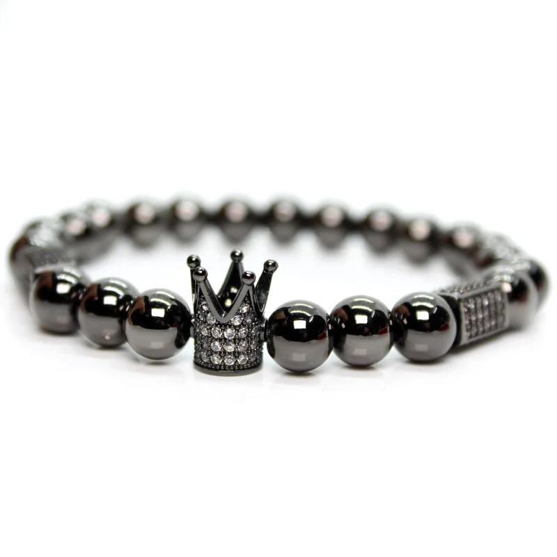 Роскошный медный браслет с короной из нержавеющей стали женские браслеты для