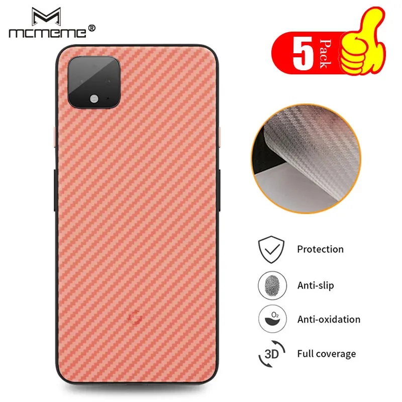 3D углеродное волокно Защитная пленка для экрана задняя Google Pxiel 4 2 3 3a xL полное