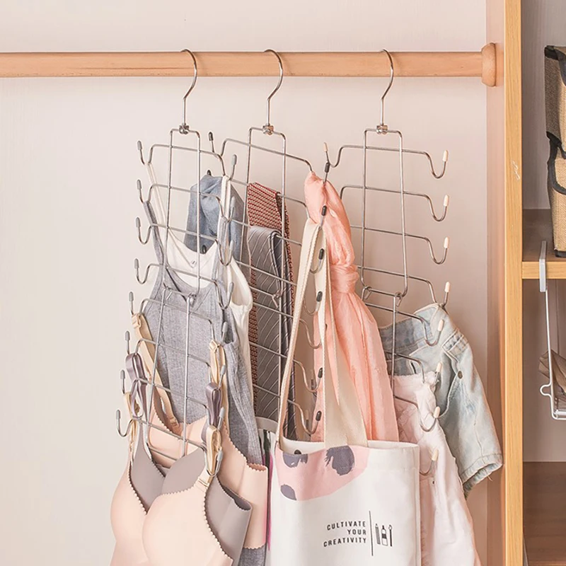 Складная нержавеющая стальные вешалки вешалка нижнее белье Сумки из натуральной