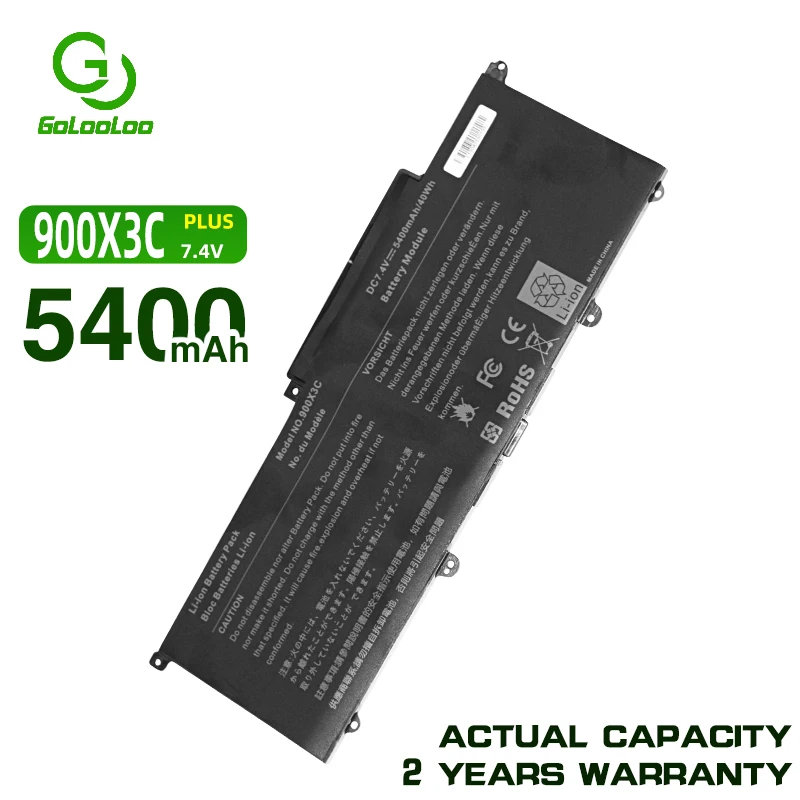 Аккумулятор Golooloo на 5400 мА · ч для Samsung 900X3C 900X3E 900X3D AA-PBXN4AR NP900X3G 900X3A 900X3B | Компьютеры и