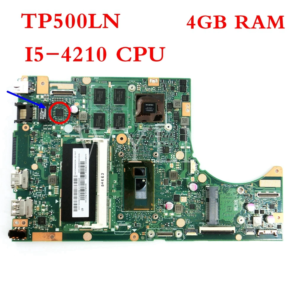 TP500LN/PM I5-4210 процессор 4 Гб RAM материнская плата REV2.0 для ASUS TP500L TP500LN ноутбука