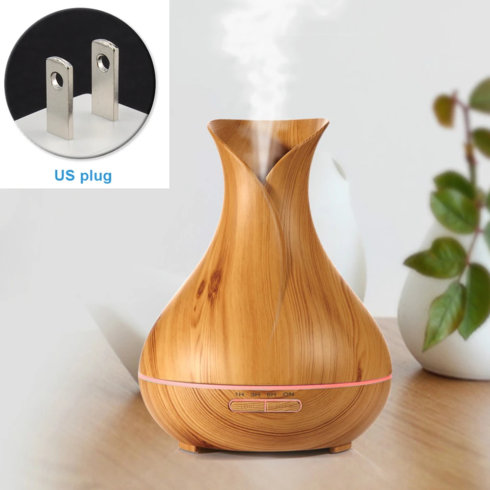 

400ML Office LED Lights Remote Control Diffuser Household Electrical Sleeping Essential Oil Bedroom Ultrasonic Air Humidifier