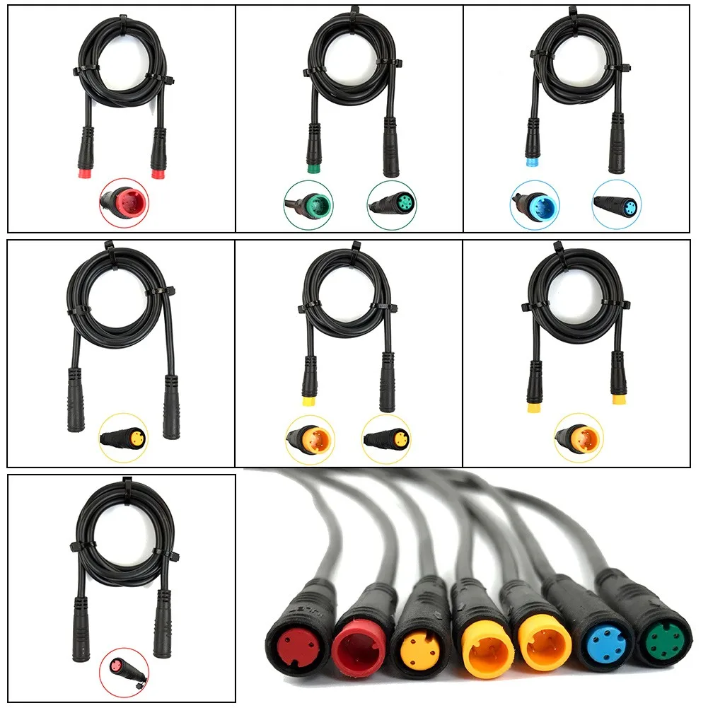 Julet Cable Mini Base Connector 2 3 4 5 6 Pin Cable Waterproof Connector For Ebike Display Female Male Electric Bicycle Parts