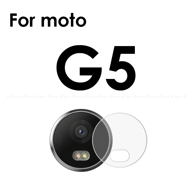 For Moto G5 Задняя крышка объектива камеры из закаленного стекла для Motorola Moto G7 G6 G5S G5 G4 Plus power Z2 Z Force Play Защитная пленка для экрана - Цвет: For Moto G5