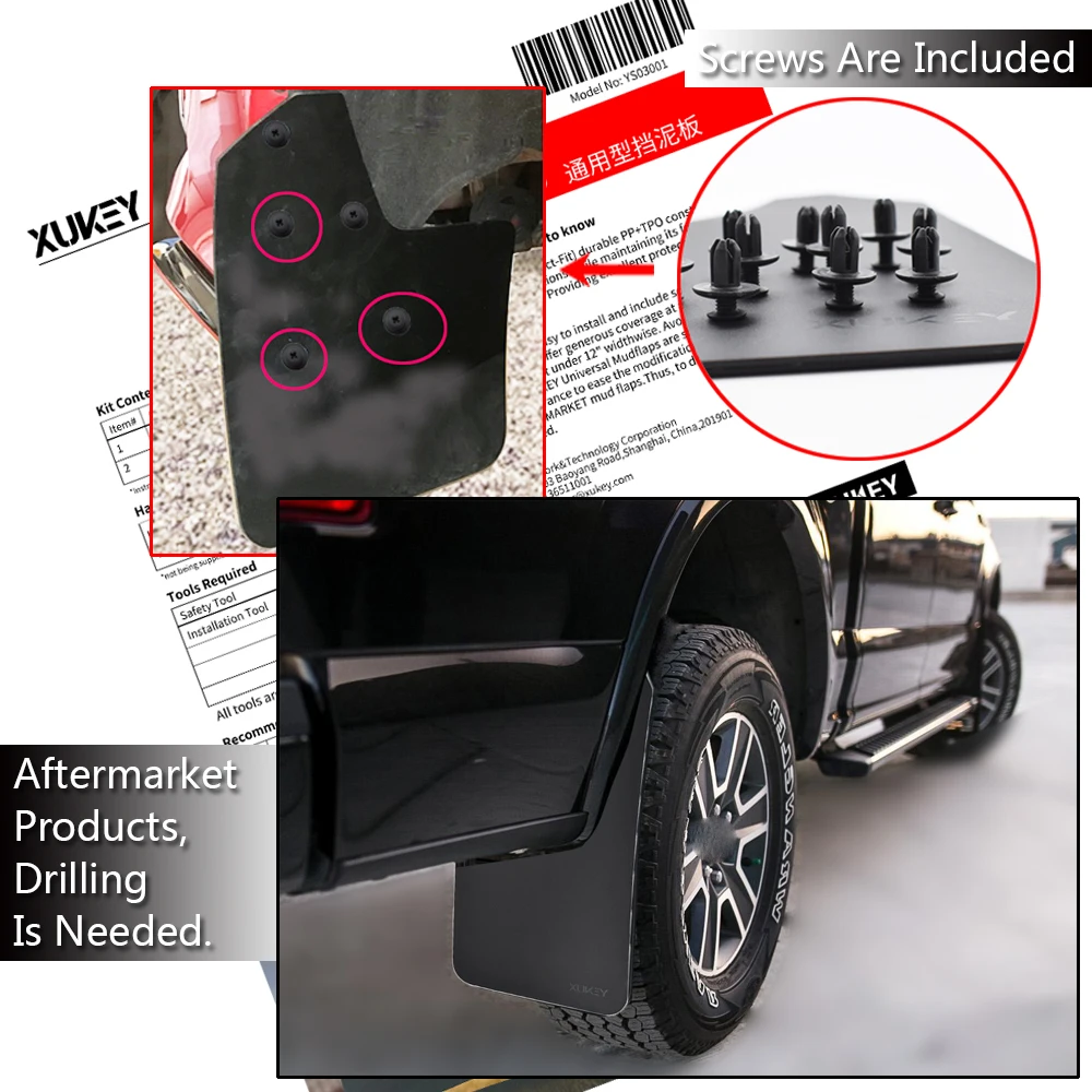 4x брызговики брызговик для Chevrolet Silverado 1500 2500 3500 1500HD 2500HD 3500HD 4500HD 5500HD 6500HD