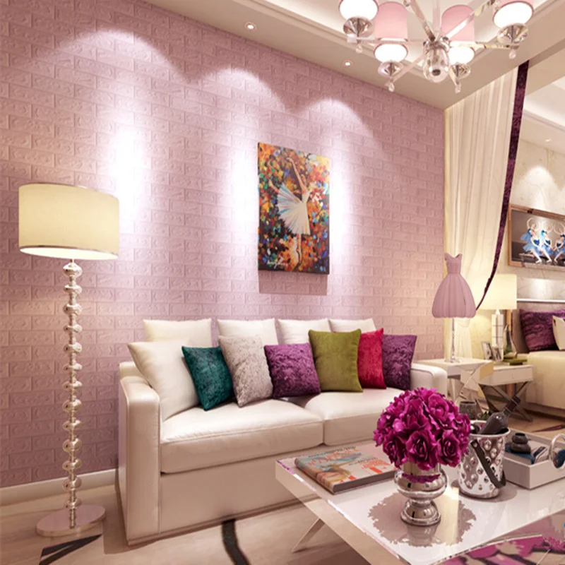 3D сделай сам ПЭ Пена наклейки кирпич шаблон Водонепроницаемый самоклеющиеся