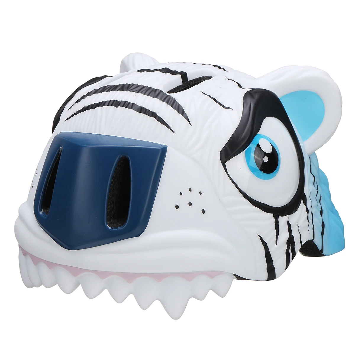 tiger white Велосипедный Детский Светильник, кепка, шлем для скейтборда, детский безопасный шлем для животных 49-55 см, велосипедный шлем, велосипедные колпачки - Цвет: tiger white