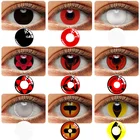 Контактные линзы для косплея аниме Какаши мангикиу, 2 шт.пара, Шаринган, цветные контактные линзы, ежегодные Мультяшные UYAAI