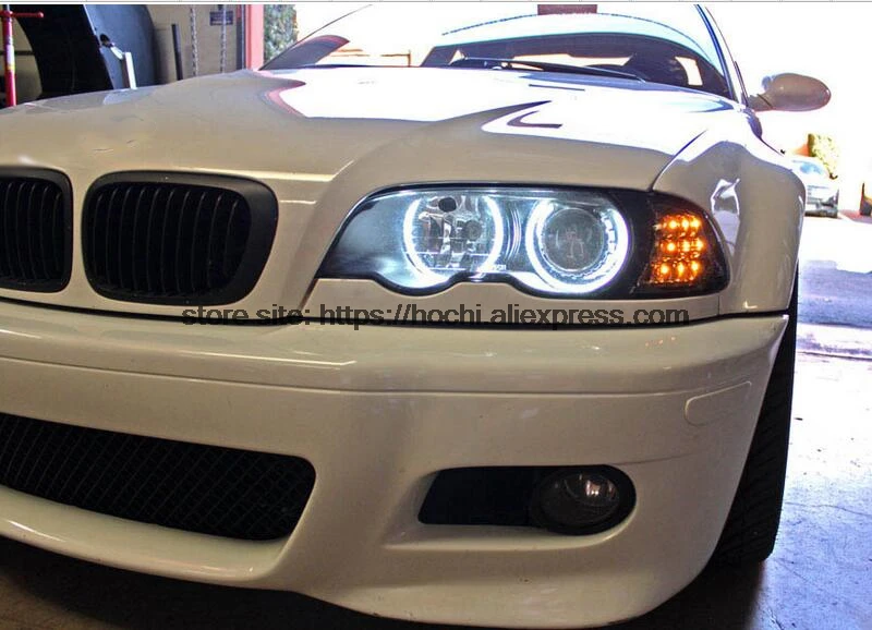 HochiTech CCFL ангельские глазки набор Теплый Белый Halo Кольцо 131 мм * 4 для BMW E36 E38 E39 E46 (с