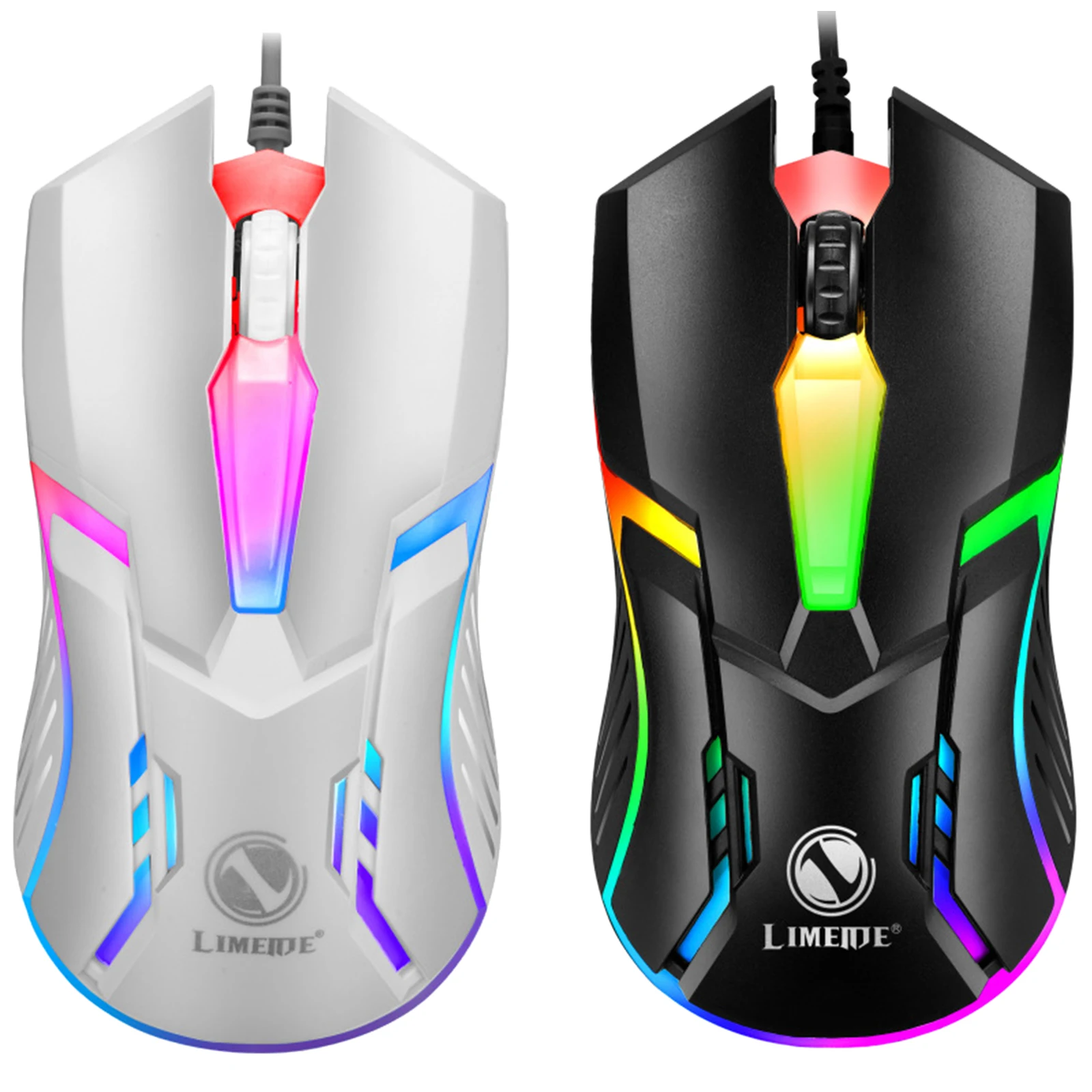 

Мышь Компьютерная Проводная игровая со светодиодсветодиодный RGB подсветкой, 2400 DPI