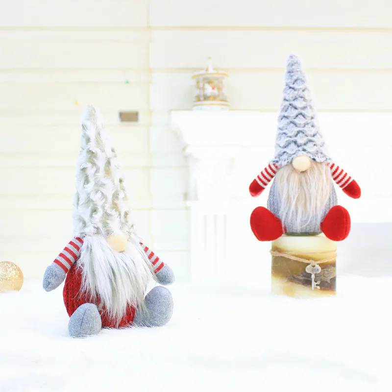 Рождественская шведская плюшевая кукла Санта гном милое шерстяное украшение