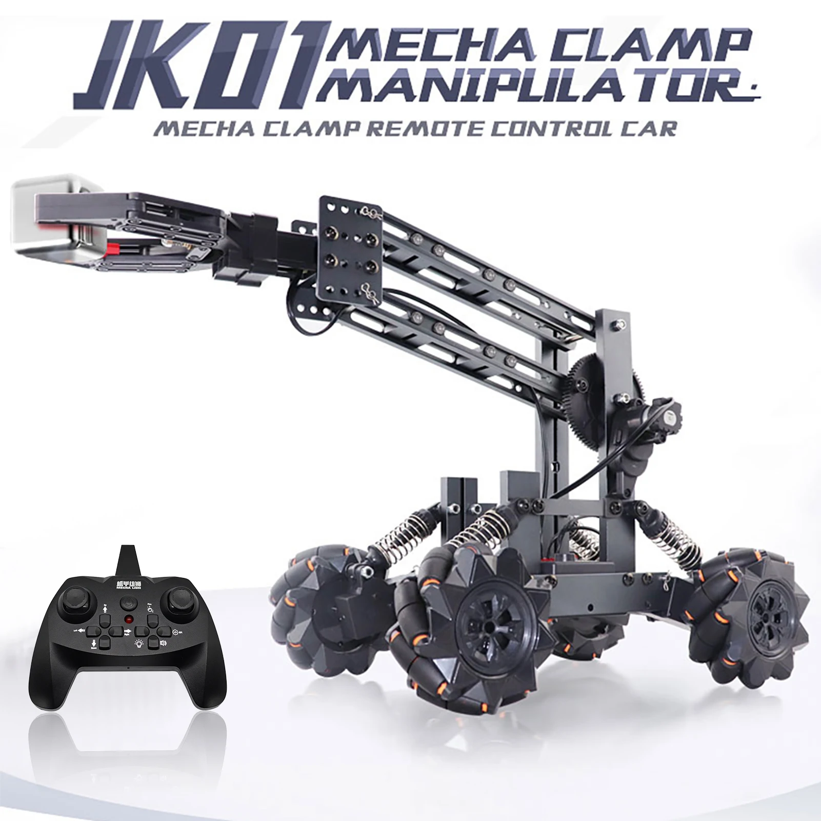 

JK01 самодельный 2,4 ГГц 14CH Радиоуправляемый захват автомобиль Mecha зажим манипулятор 4WD Инженерная машина светильник кой и звуком Радиоуправля...