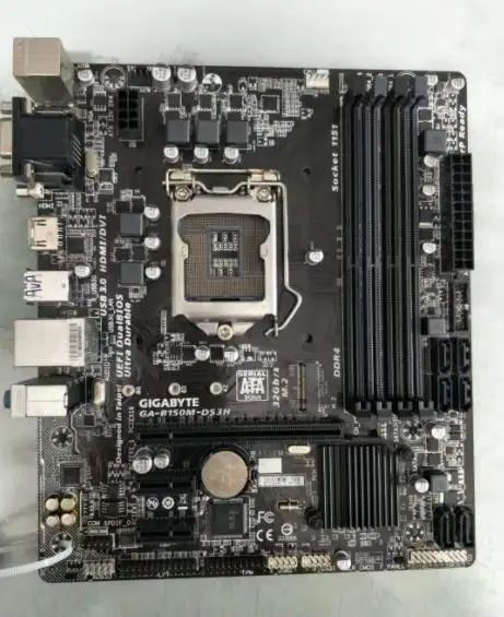 Gigabyte GA-B150M-DS3H DDR3 настольная материнская плата B150M-DS3H B150 LGA 1151 Core i7 i5 i3 32G SATA3 USB3.0 M.2