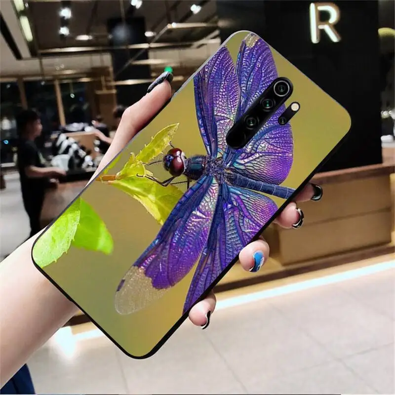 Красивая стрекоза чехол для телефона Redmi Note 9 8 8T 8A 7 6 6A экшн-камеры Go Pro Max K20 |