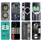 Силиконовый чехол для redmi 8a, 8, note 8, 9 PRO, 8T, 9S, xiaomi mi NOTE 10 PRO, 9 lite, POCO F2 Pro, с винтажной лентой для камеры Gameboy