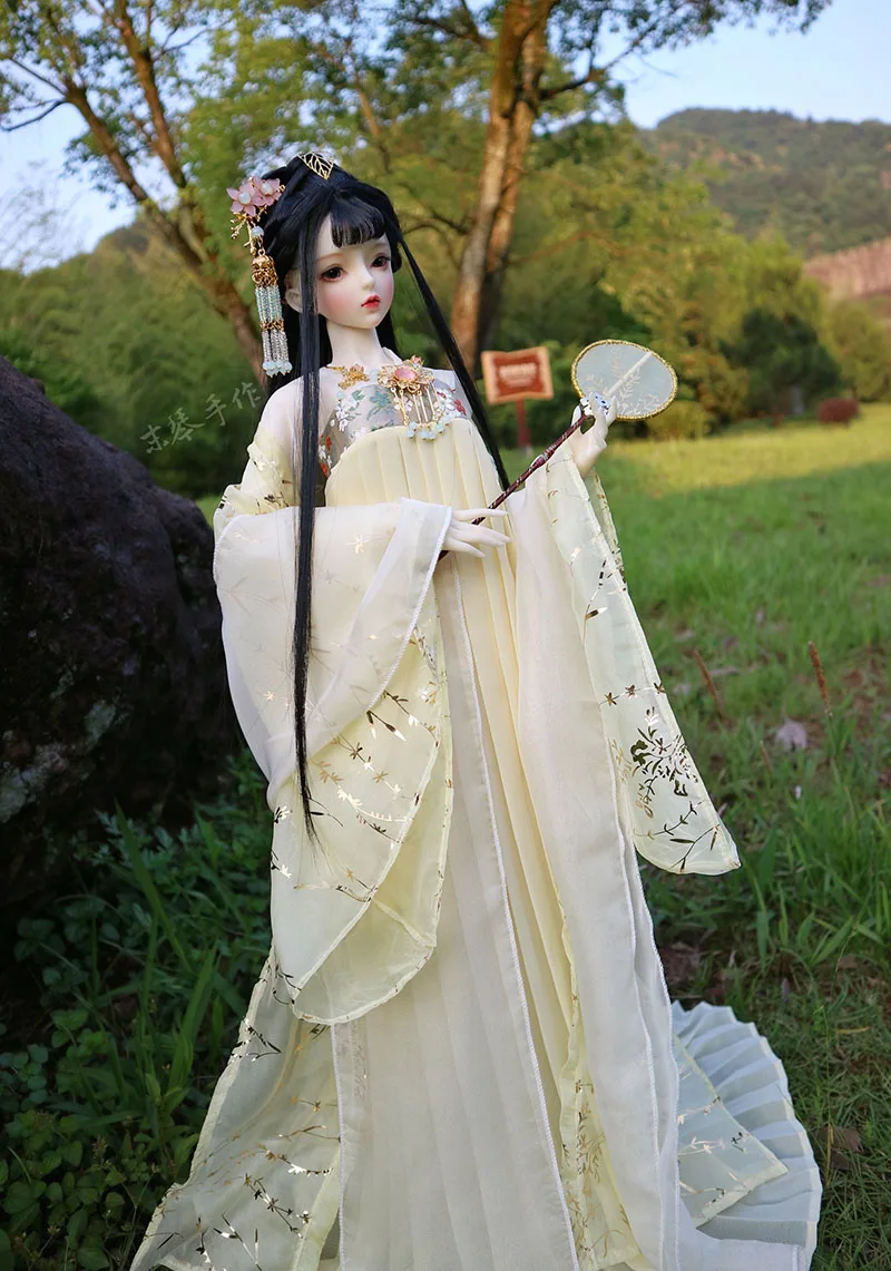 1/4 1/3 BJD аксессуары для куклы Китайский древний китайский костюм ханфу одежда