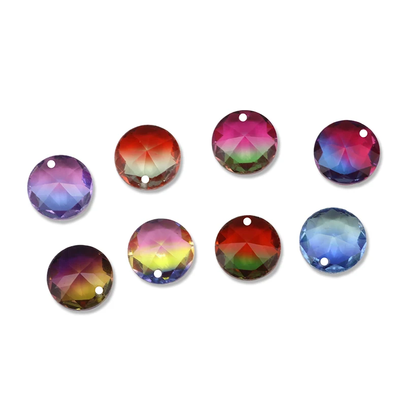 Новые многоразмерные круглые серьги с кристаллами в форме капли одним