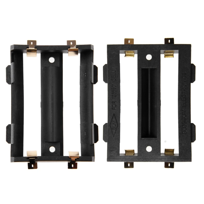 1/2X26650 батарея держатель SMD для 26650 черный с бронзовые значки позолоченные 1/2x26650 3 7 V