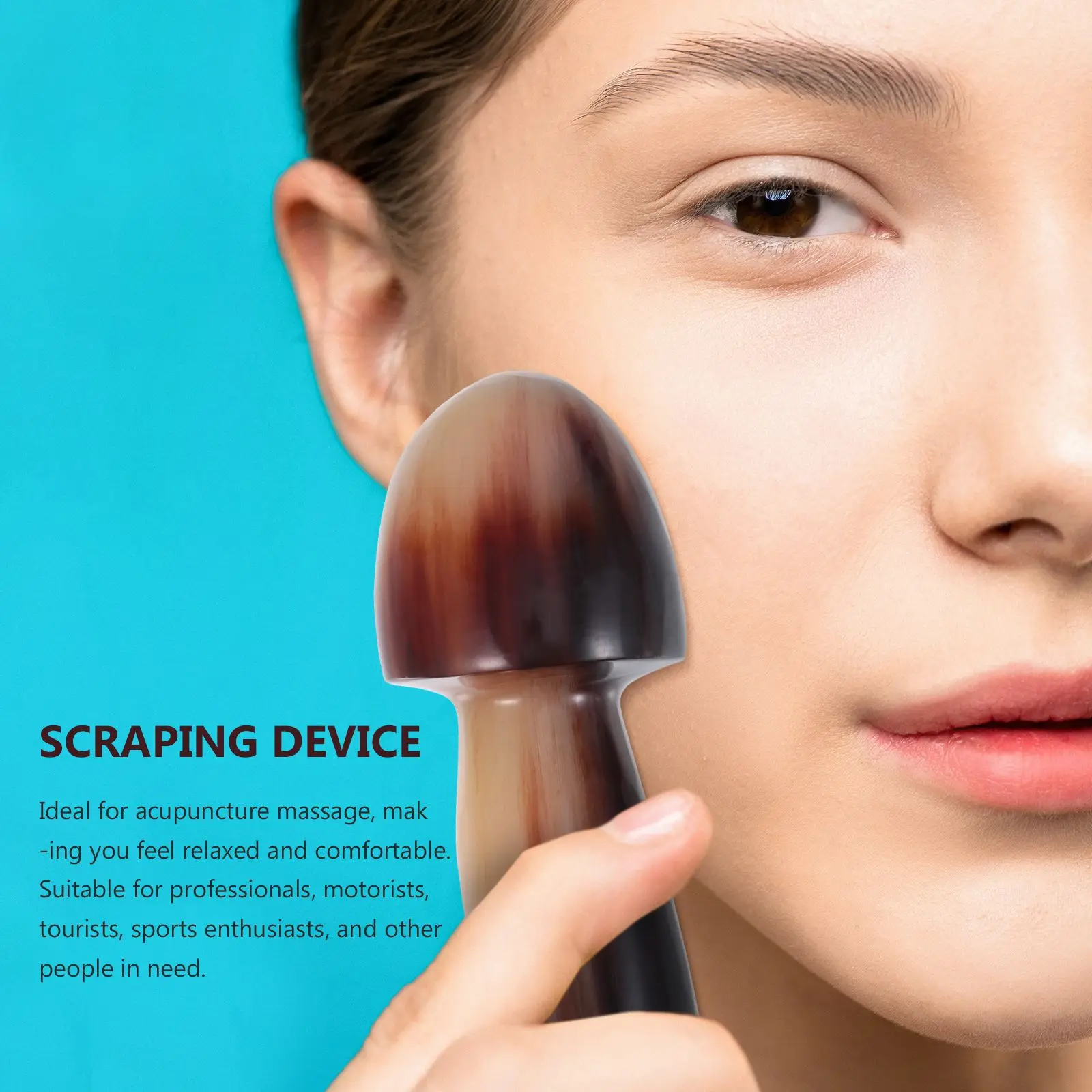 1 шт. с цифрами и рожками на капюшоне Массажная палка выскабливание массажный