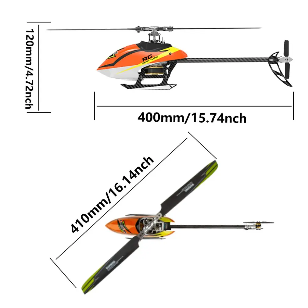

F180 6CH 3D/6G System Dual Brushless Direct Drive Motor Flybarless RC Helicopter Aircraft RC Model Toys Gifts
