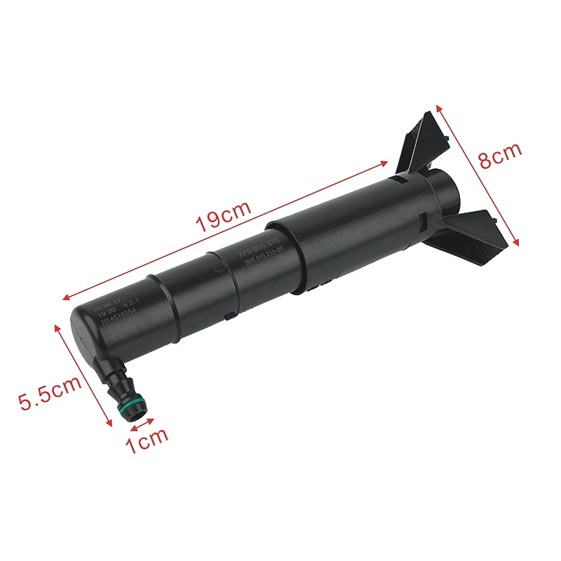 Car Front Left Headlight Cleaning Nozzle for Porsche-Cayenne 2011-2014 7P5955978 95862818000 |