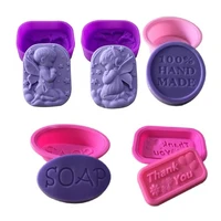 2pcs handmade silicone soap mold multifunction candle molds cake making baking mould 3d mould round square soap molds