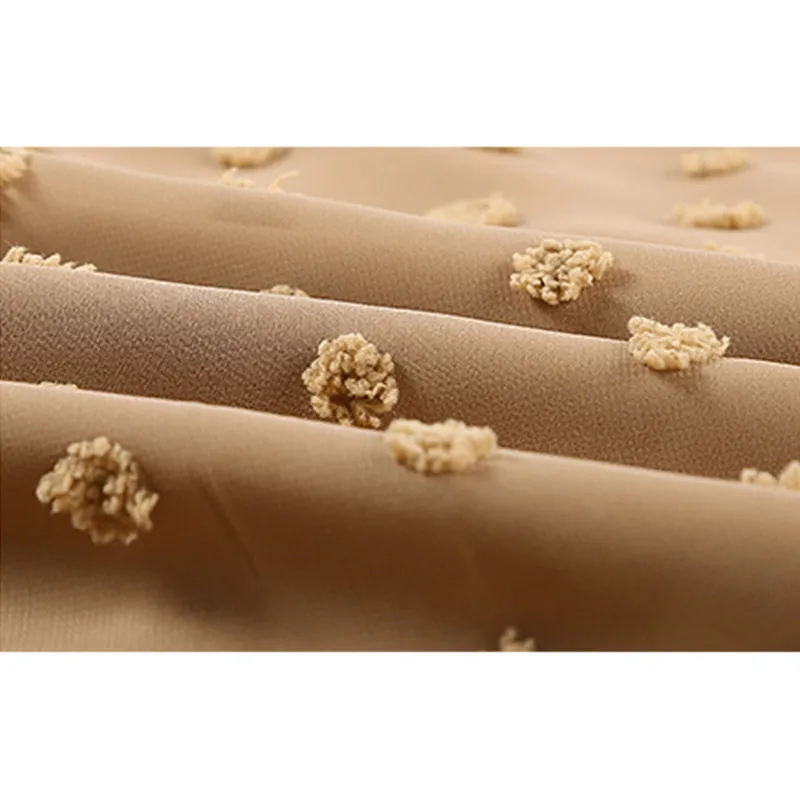 

Office Lady Round Neck Blouse Shirt Tops 2021 Ladies Summer Ladies Chiffon Jacquard Hair Ball Double Short Sleeve Fashion Top