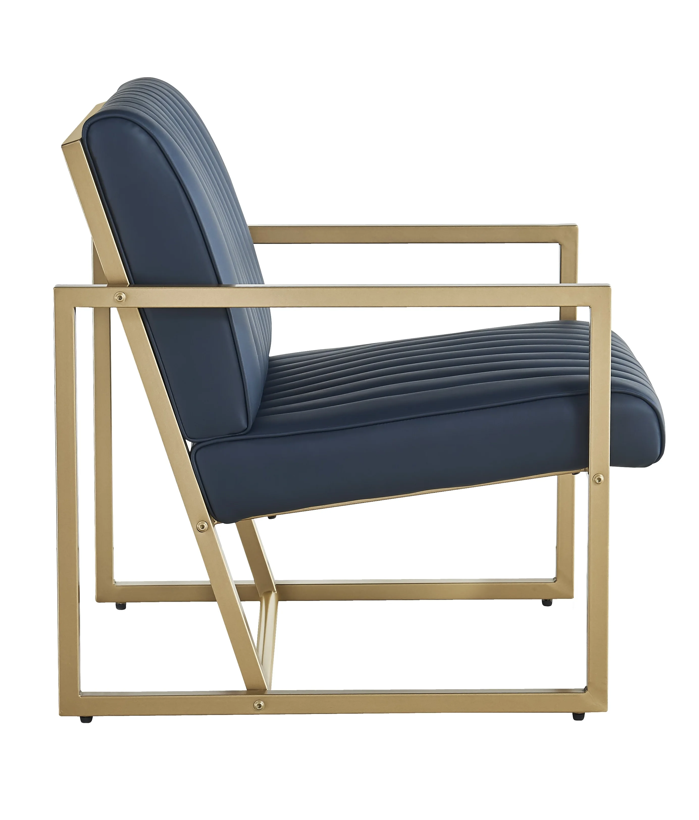 

PU Steel Armchair Black Modern Design High Quality Armchair For Kitchen Dining Bedroom Living Room Home Furniture Supplies