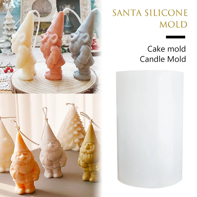 

Santa Scented Candle Mold Homemade DIY Christmas Decoration Aromatherapy Candle Mold