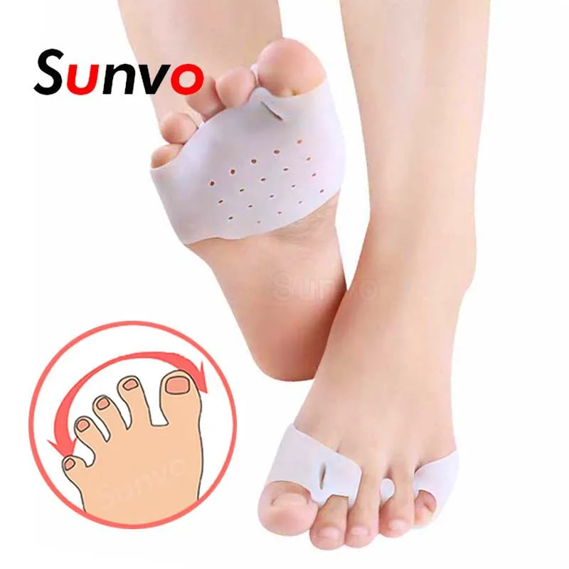 Силиконовый разделитель для пальцев при вальгусной деформации защита большого