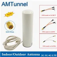 4G LTE Антенна 3g 4G антенна SMA-M наружная антенна с 10 м и SMA-F К CRC9/TS9/SMA разъем для 3g 4G маршрутизатор модем