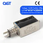 KK-1264B DC 12V 24V kepping Force 3,5-65N Travel 15mm Push  Pull Тип 1264B, открытая рама, электромагнитный линейный соленоид
