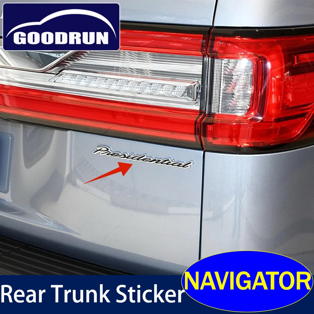 

Металлическая Эмблема, наклейка на задний багажник для Lincoln NAVIGATOR, модифицированный 3D значок, эмблема, наклейка, автомобильные аксессуары дл...