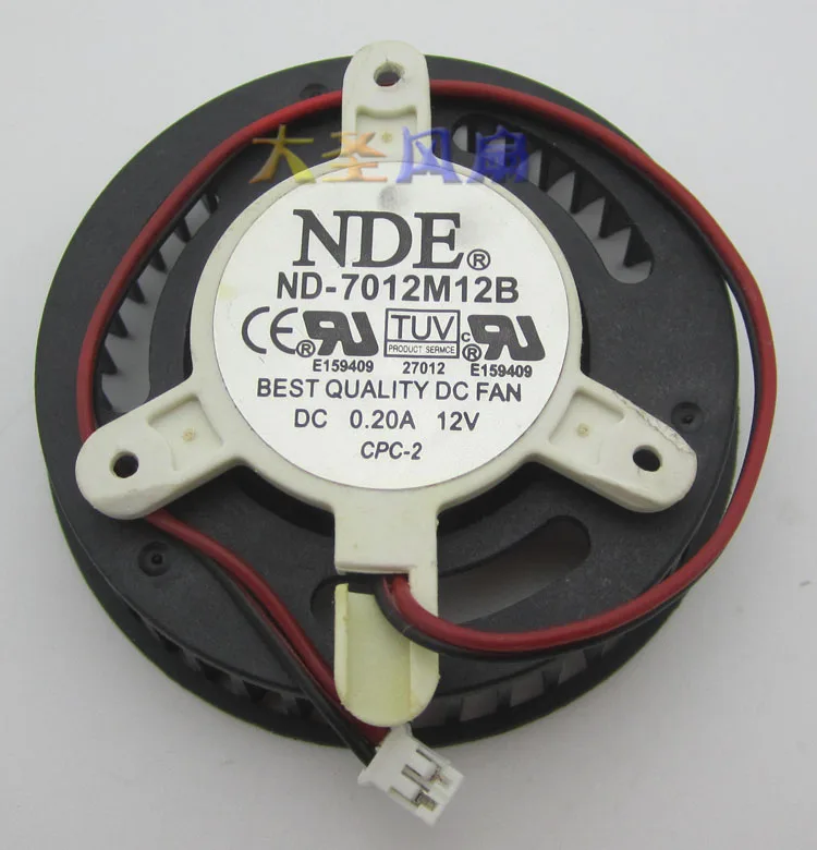 

Original nd-7012m12b 12V 0.20a diameter 65mm hole pitch 42mm graphics card fan