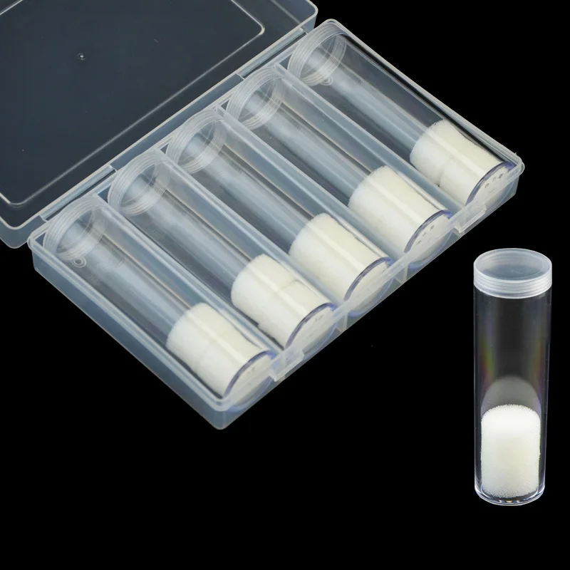 5 шт. прозрачная коробка для монет 25 мм круглая держатель пластиковые