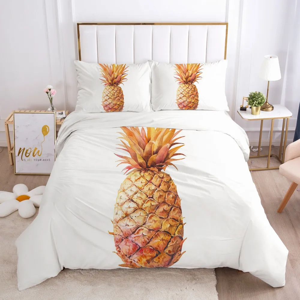 

3D Duvet Cover Set Bedding Sets Quilt Cover Pillow Cases Full Double Single King Queen Size Modern Style Design White Bed