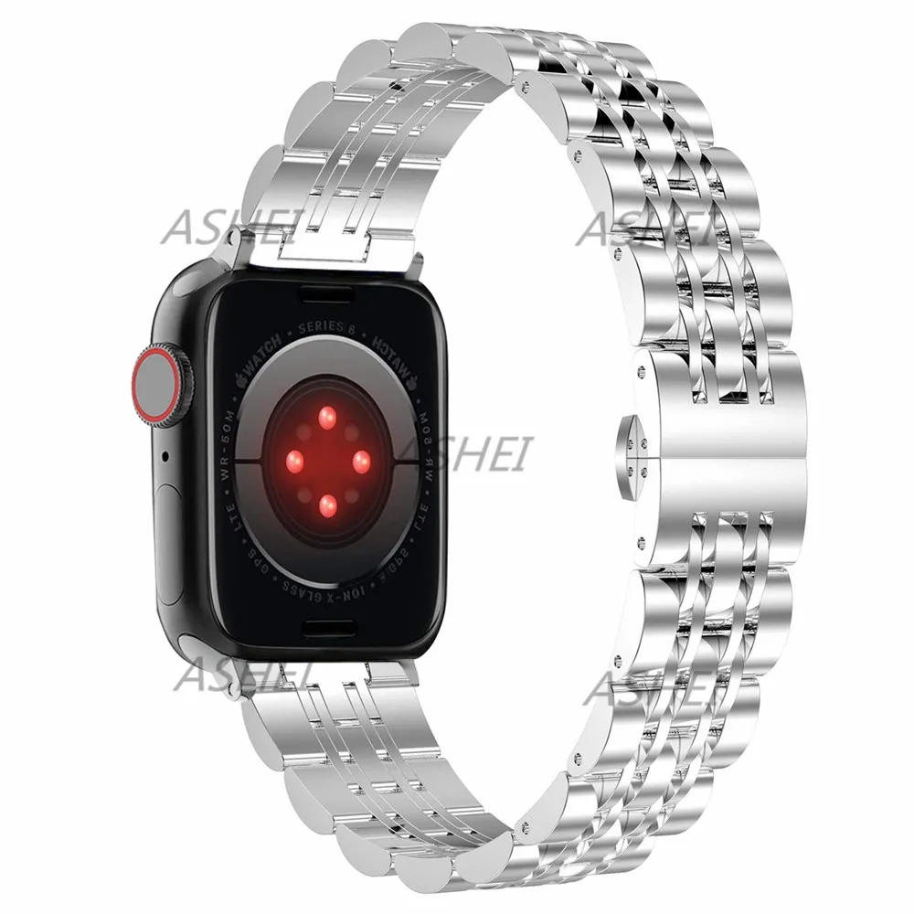 Современный дизайн для женских часов Apple Watch SE Band 38 мм 40 42 44 Узкий браслет из
