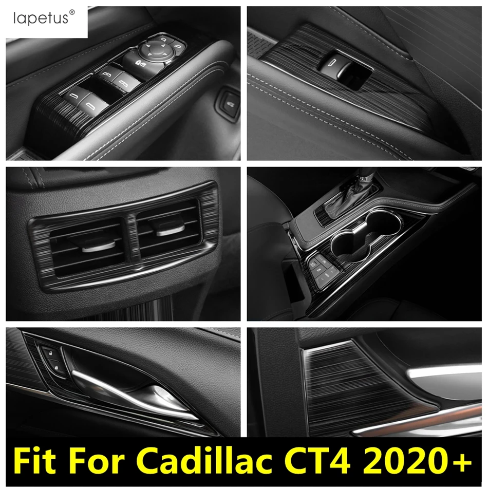 

Gear Shift Water Cup Holder Panel / Handle Bowl / Window Lift / Air AC Vent Cover Trim Accessories For Cadillac CT4 2020 - 2022