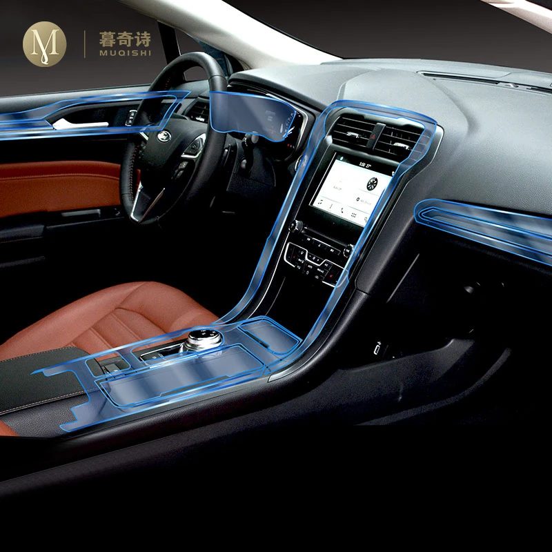 

For Ford Mondeo 2019-2020 Car Interior Center console Invisible car suit TPU protective film Anti-scratch Accessorie Refit LRHD