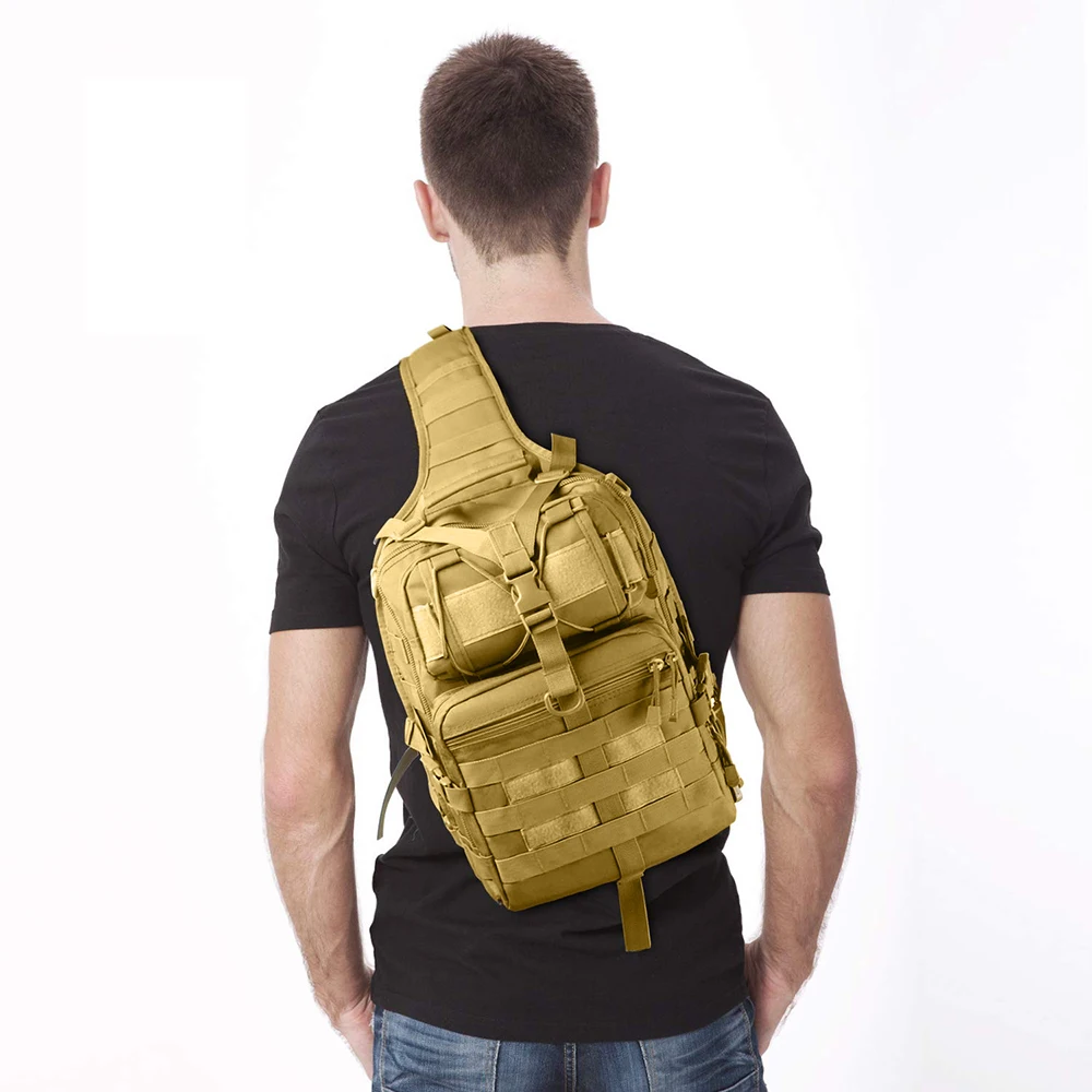 

Tactical Backpack 20l Shoulder Bag Camping Hiking Hunting Backpacks Molle Pack Outdoor Chest Bags